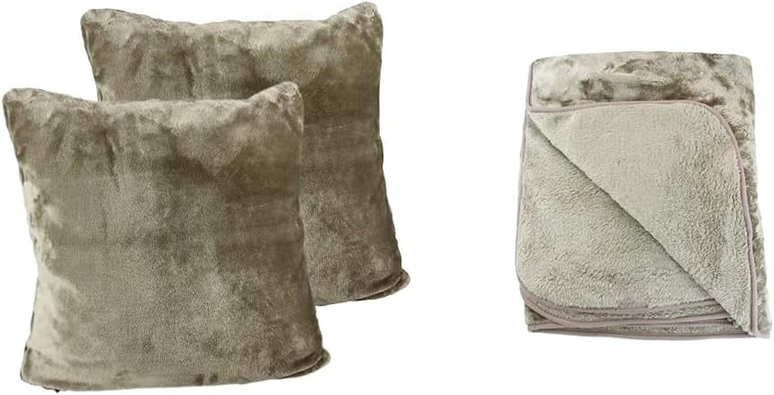 Amago - Pohodlná přikrývka, kašmírový vzhled, 220 X 240 Cm - antracitová Postele a přikrývky Amago Taupe Pohodlná přikrývka + povlak na polštář 180 X 220 Cm