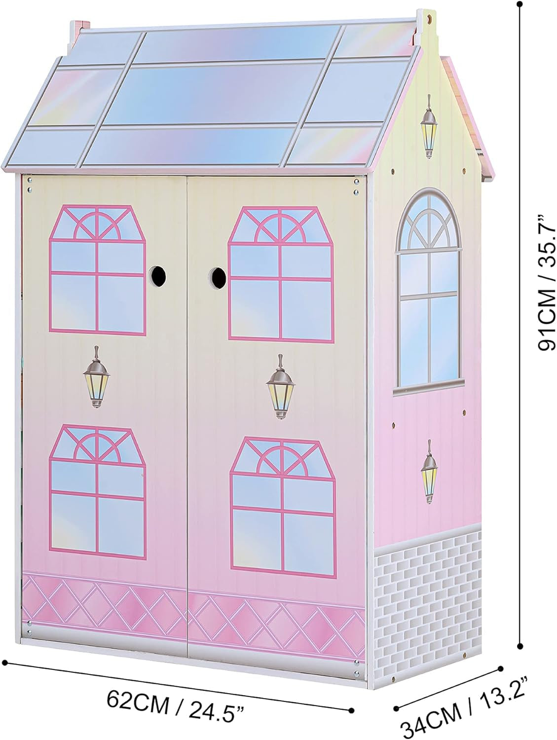 Olivias Little World Glasshouse Kids 12" domeček pro panenky a 10 doplňků pro panenky 3,5" Multi Td-12518D Domky pro panenky Naty Shop