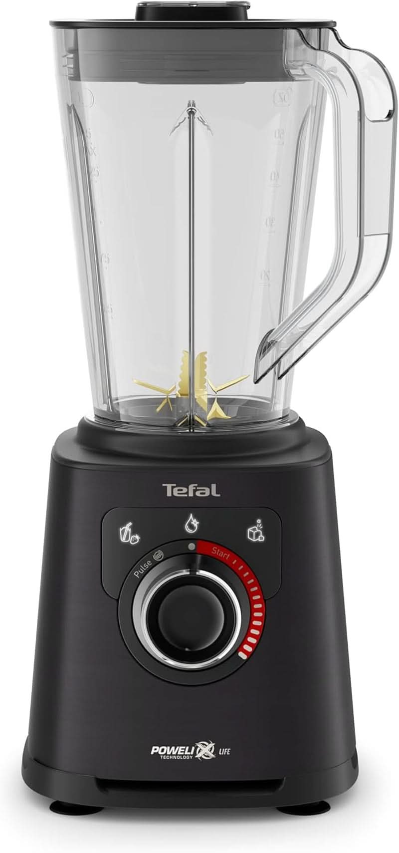 Stojanový mixér Tefal Perfectmix+, 3 automatické programy, Powelix-Klingentechnologie, systém chlazení vzduchem, objem 2 l, Tritan-Behälter, Inkl. Spatel, Schwarz, BL88A831 Kitchen Naty Shop