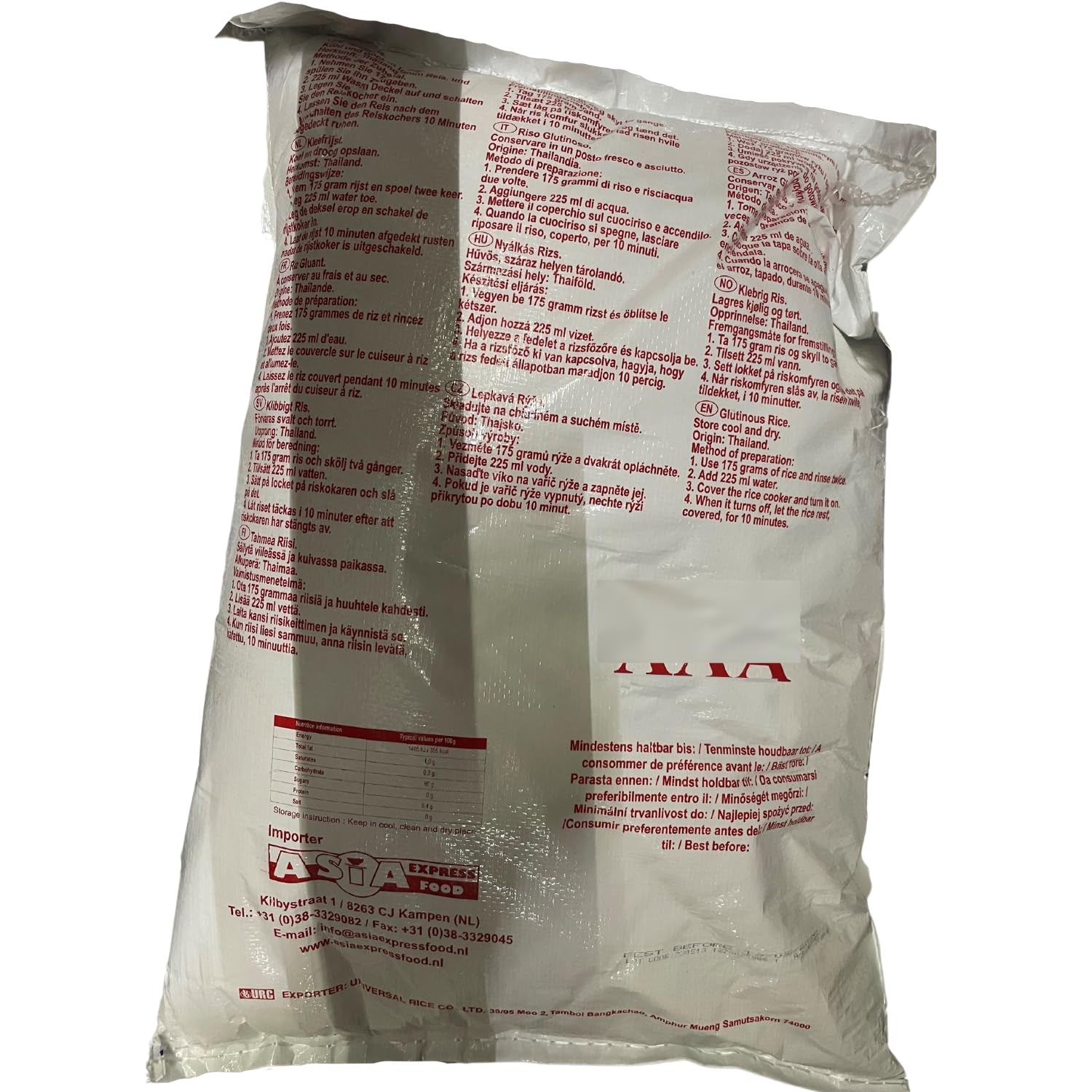 ROYAL THAI RICE - Lepkavá rýže - 1 x 10 KG