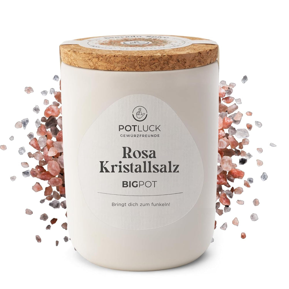 Potluck | Fleur de Sel handgeschöpft | Meersalz im Keramiktopf | 80 g | Veganské, bezlepkové a s přírodními ingrediencemi