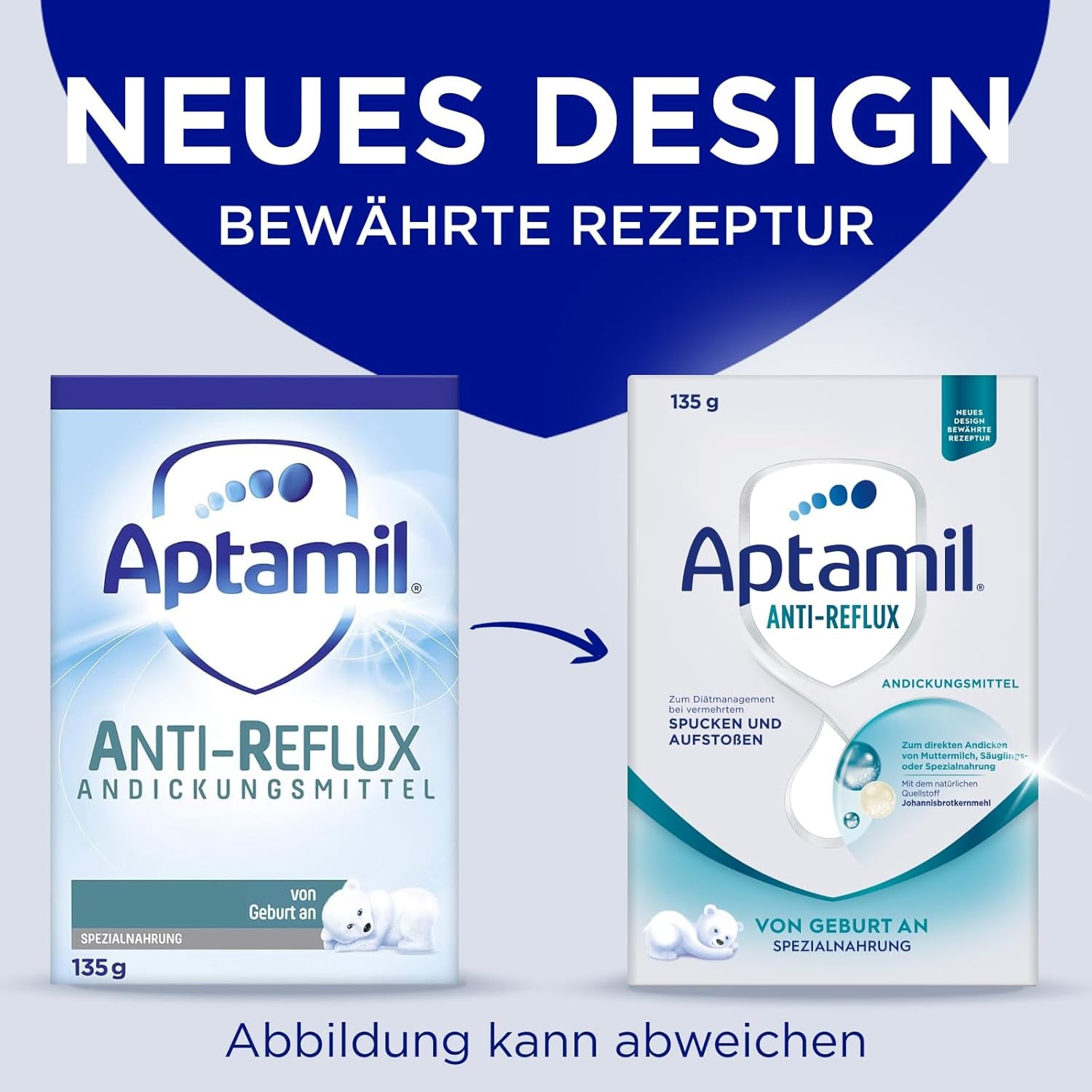 Aptamil Anti-Reflux - kompletní složení od narození Dietní opatření Zvracení a regurgitace dětská výživa sušené mléko 6 x 135 g