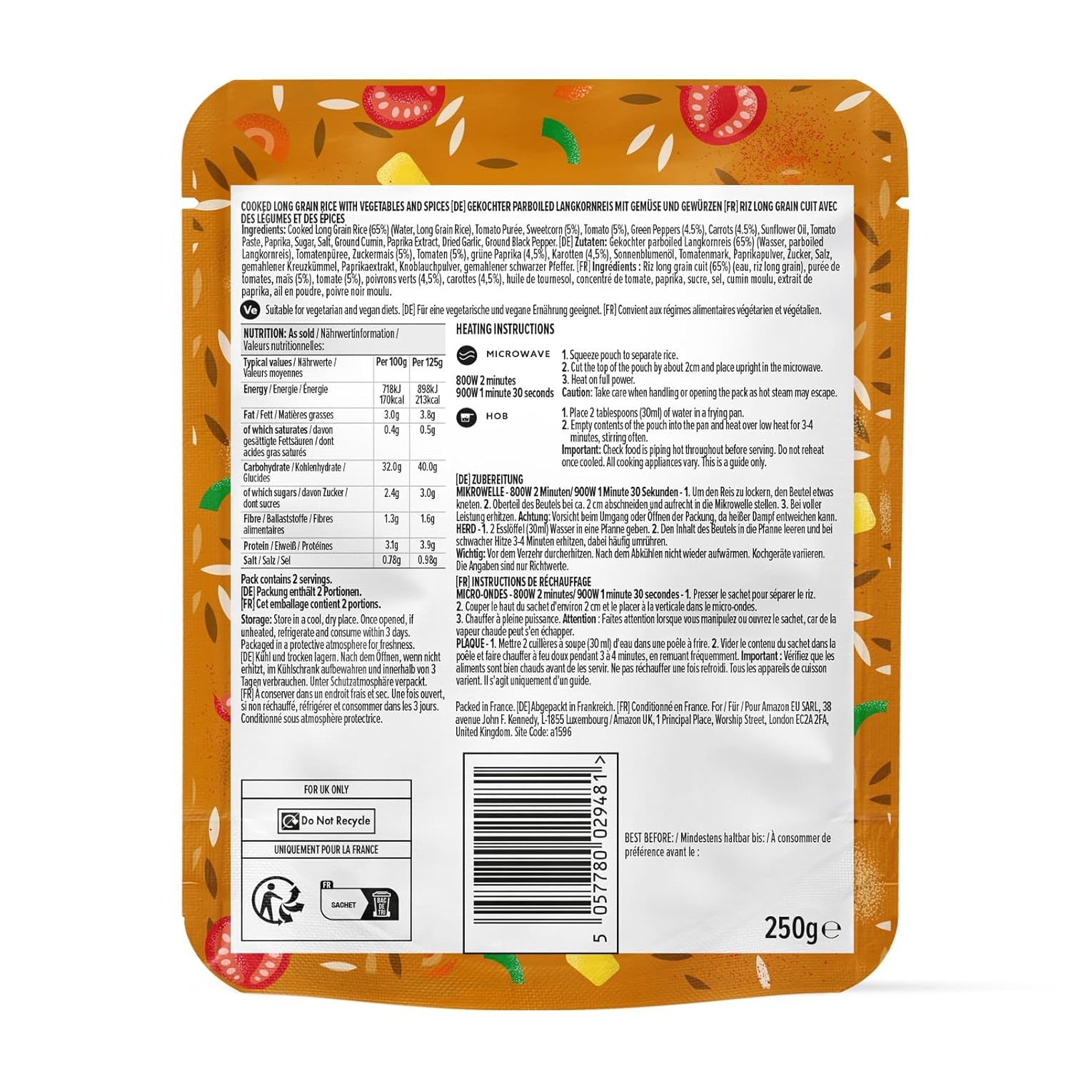 Rýže na mexický způsob z Amazonie, 250g