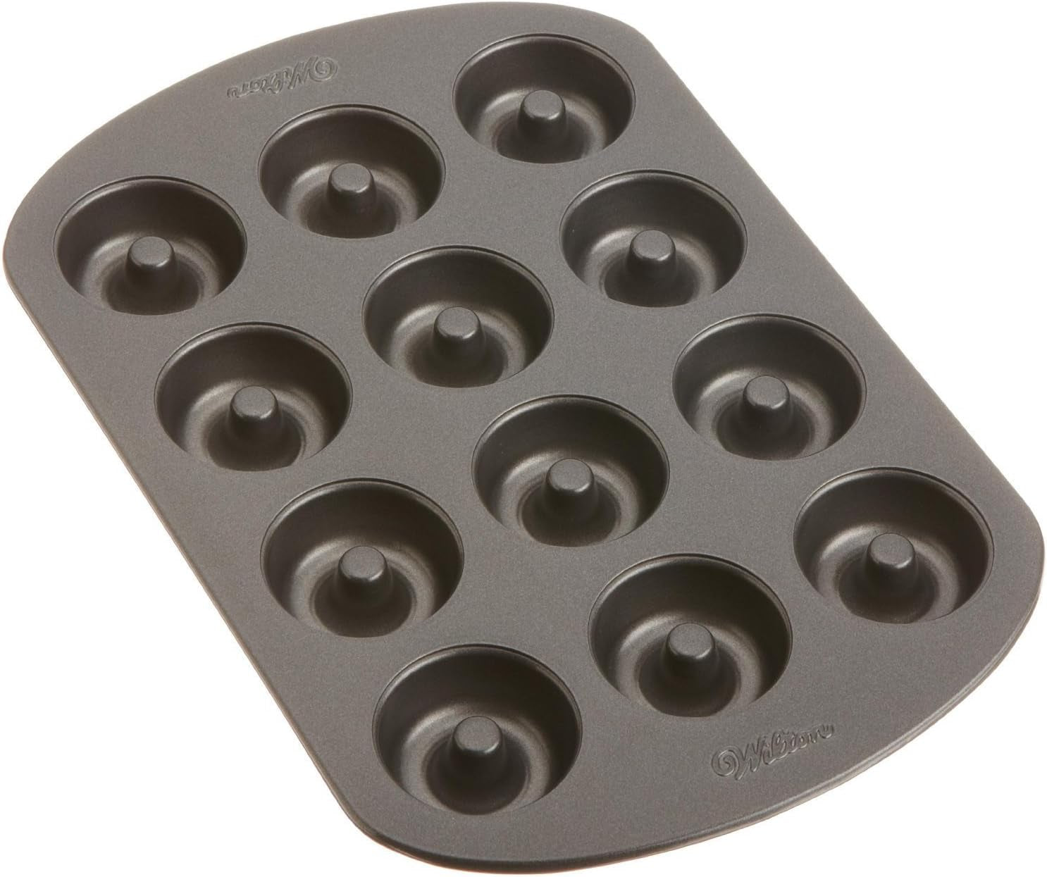 Wilton Donut-Backform Mit 12 Mulden Donutform, Hochwertige Donut Backform Mit Antihaftbeschichtung Für 12 Mini-Donuts, Spülmaschinenfest Matrite si tavi pentru copt Naty Shop Medium