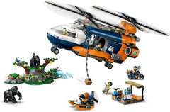 LEGO City Helikoptéra Jungle Explorer, dobrodružná hrací sada pro děti 8+, vánoční nebo narozeninový dárek pro děti, 5 minifigurek a 3 gorily 60437 Stavebnice Besuche den LEGO-Store