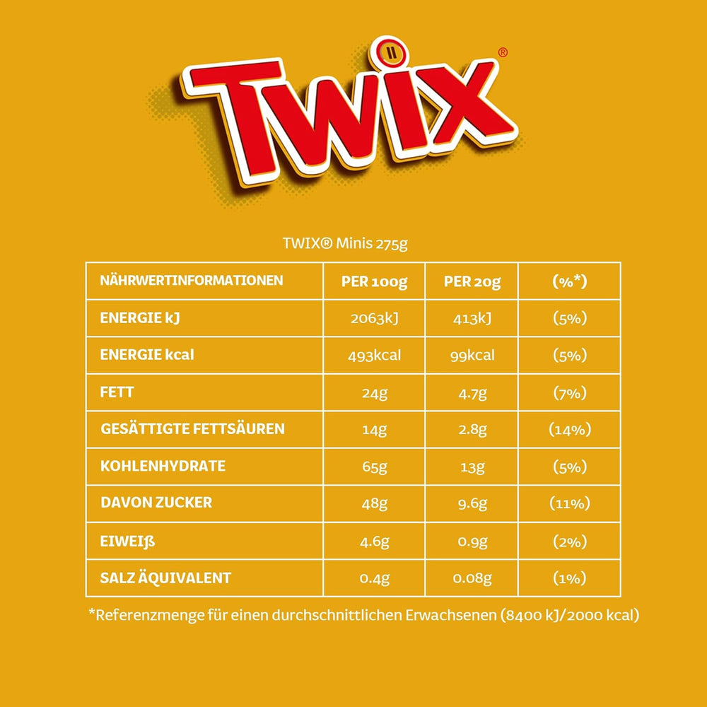 Hromadné balení mini míchané čokolády, 20 mini čokoládových svačin (Mars, Snickers, Bounty, Twix, Milky Way), jako bonbón, čokoládový dárek, bonboniéra, 400 g