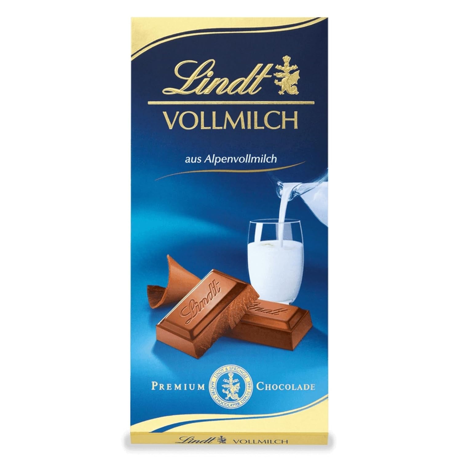 Ciocolata Lindt cu lapte integral fara zahar adaugat și fără gluten, 100 grame Bomboane de Ciocolata Naty Shop 10 x 100 grame Ciocolata cu lapte