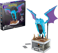 MEGA Pokémon Mini Motion-Golbat - besteh aus 313 Teilen zum Zusammenbauen, Enhtät Versteckten Knopf, with Flügelschlag Funktion, 13 cm groß, sehr schön zum Exstellen, HTH72