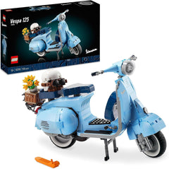 LEGO Icons Vespa 125, Sestavitelný model motocyklu, Vintage italský skútr, Modelová sada pro dospělé, Výzdoba pokoje, Dárky pro ženy a muže 10298 Stavebnic Besuche den LEGO-Store Jednotné standardní balení