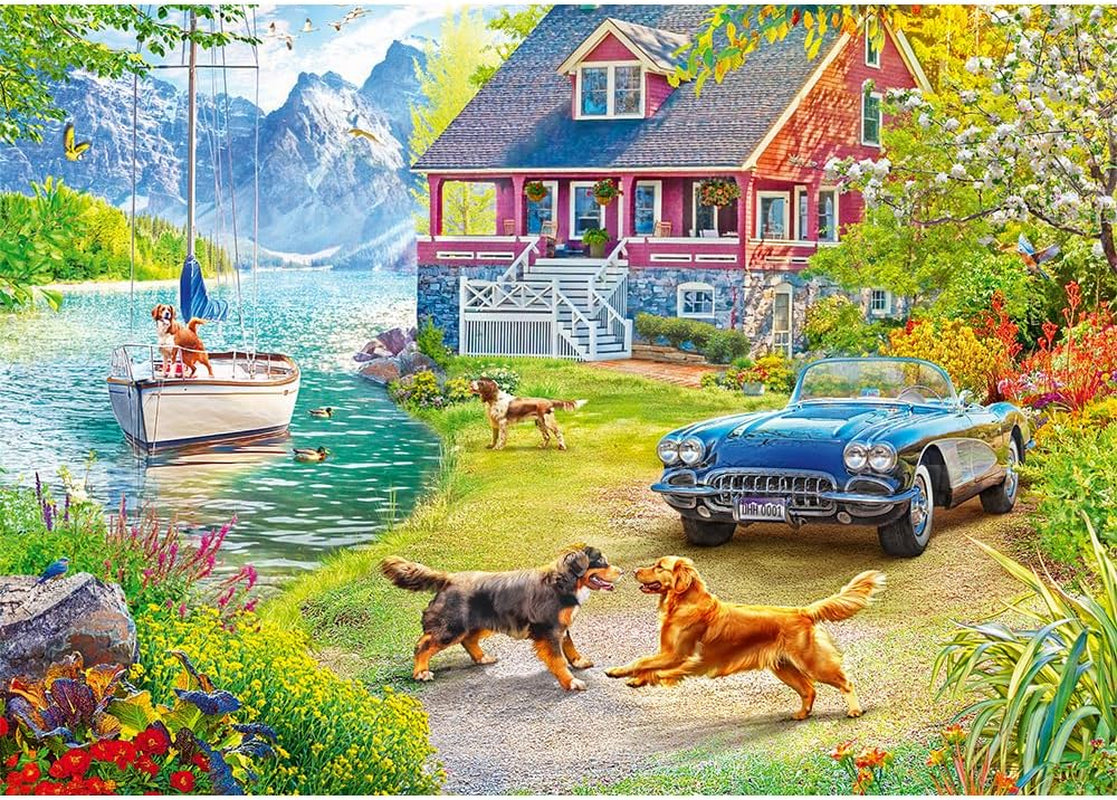 Trefl - Puzzle 2In1: Relaxare de vară - 2 X 500 piese - Set de două puzzle-uri, DIY, Divertisment creativ, Pentru adulți și copii de 10 ani și peste Puzzle Naty Shop