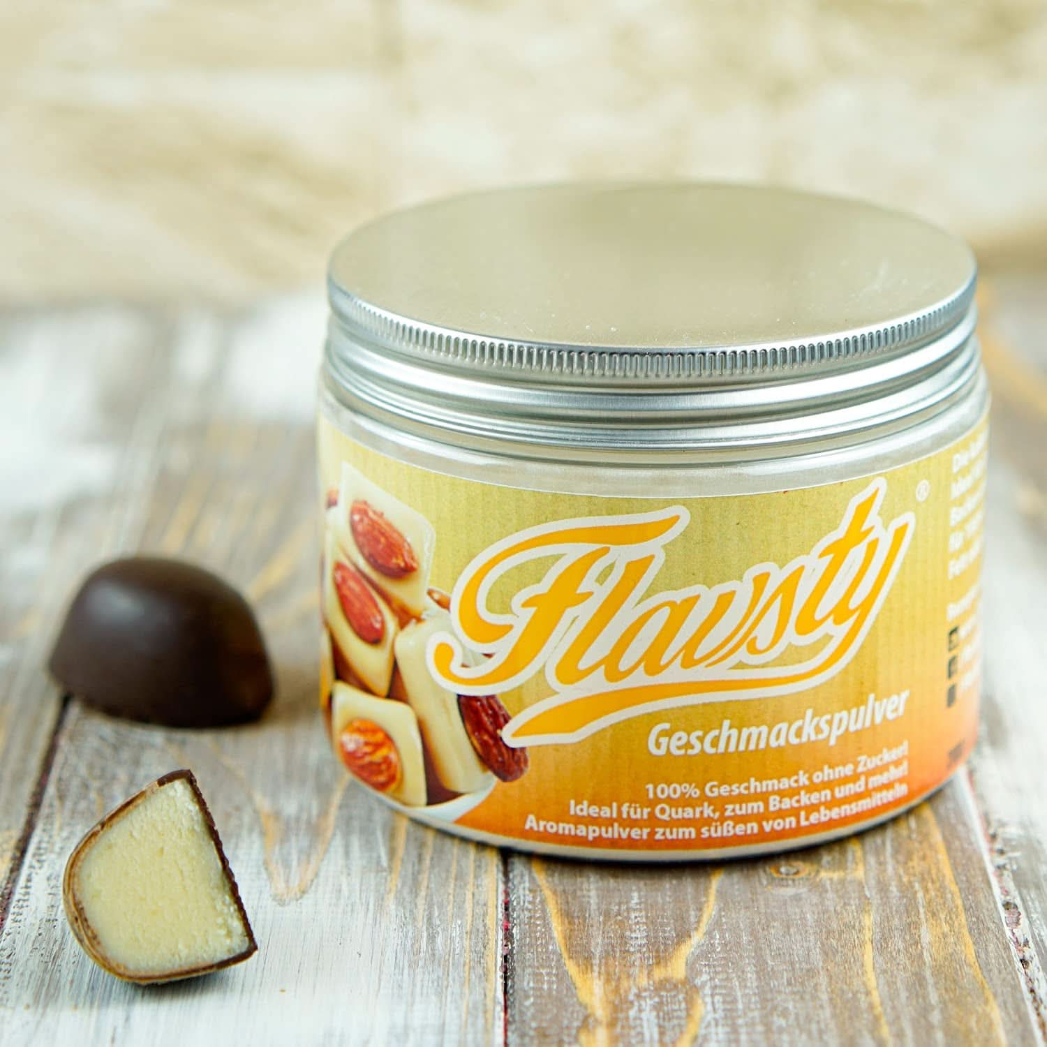 Flavsty® Flavour Powder Marcipán, 50 gramový sáček (10 porcí) Příchutě Naty Shop