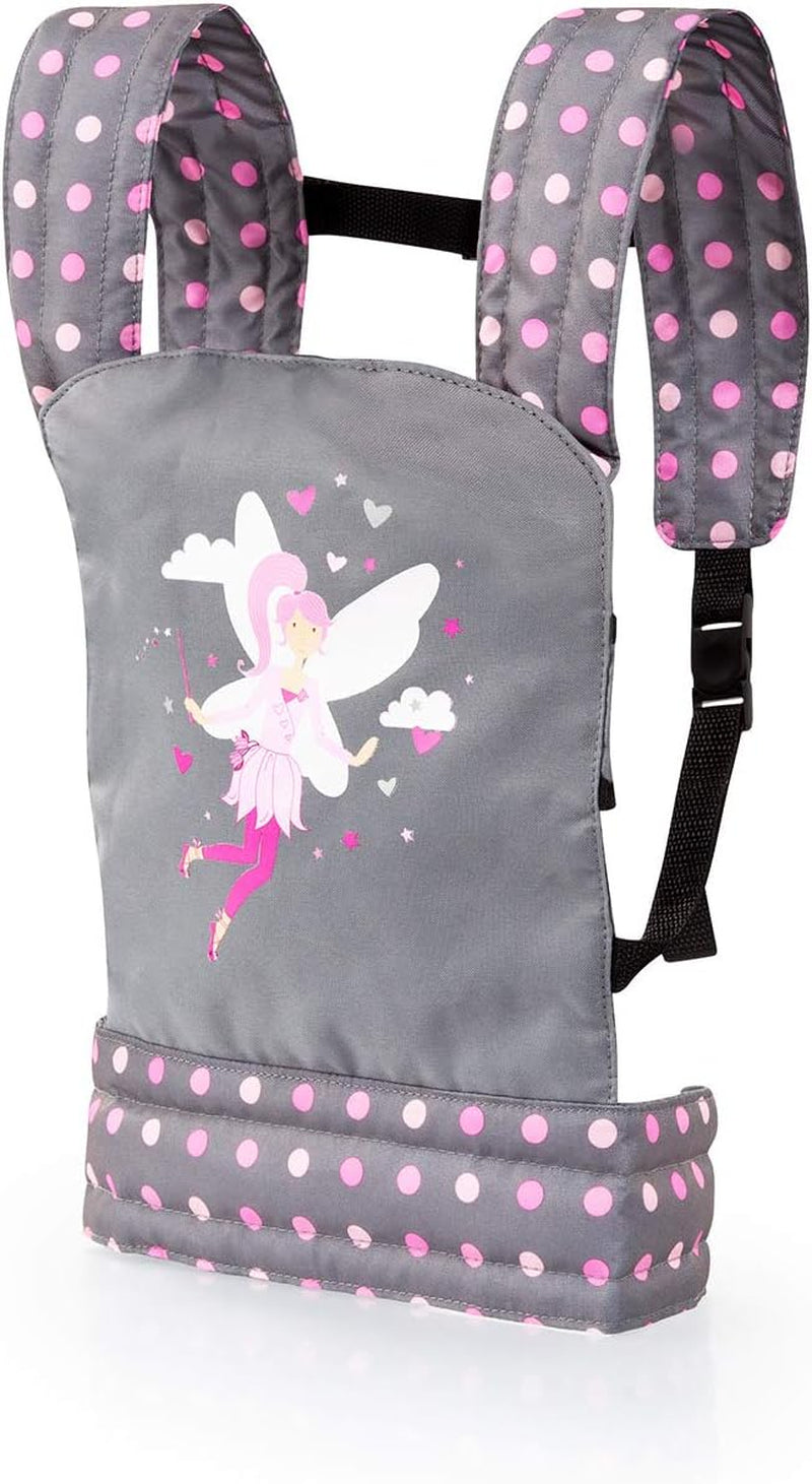 Bayer Design 62260AA Puppentrage EasyCarry, gepolstert, verstellbare Riemen, hinten und vorne tragbar, für Puppen und Plüschtiere
