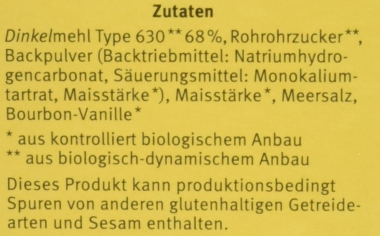 Demeter Bauck Hof Bio Dinkel Wafflen, 200 g Směs na pečení a vaření Naty Shop
