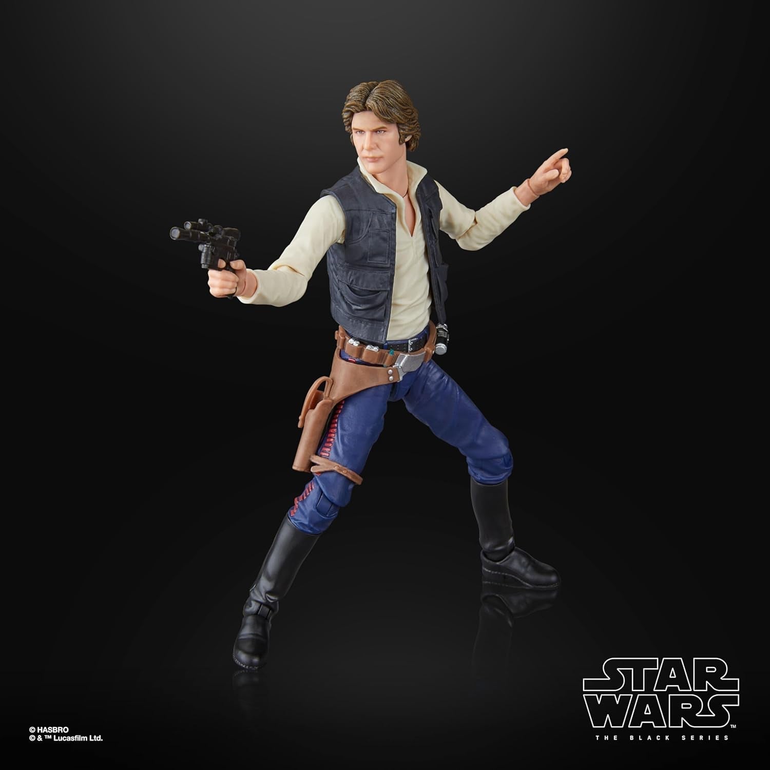 Star Wars Černá série Han Solo, Star Wars: A Hope Premium sběratelská akční figurka (15 cm) Akční figurky Naty Shop