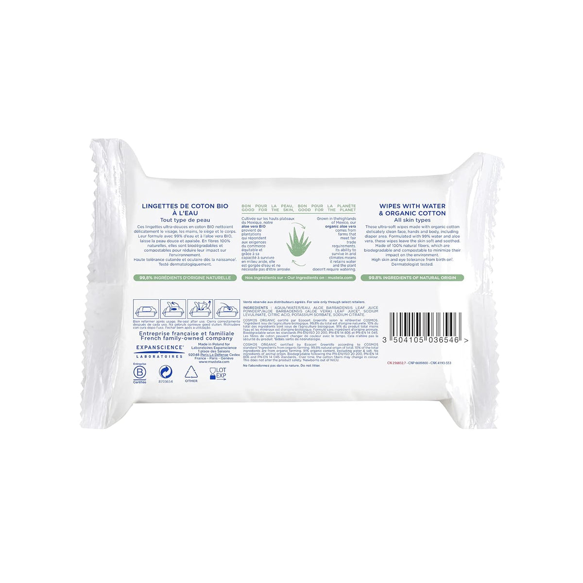 Lingette Coton À L'Eau 60 ks