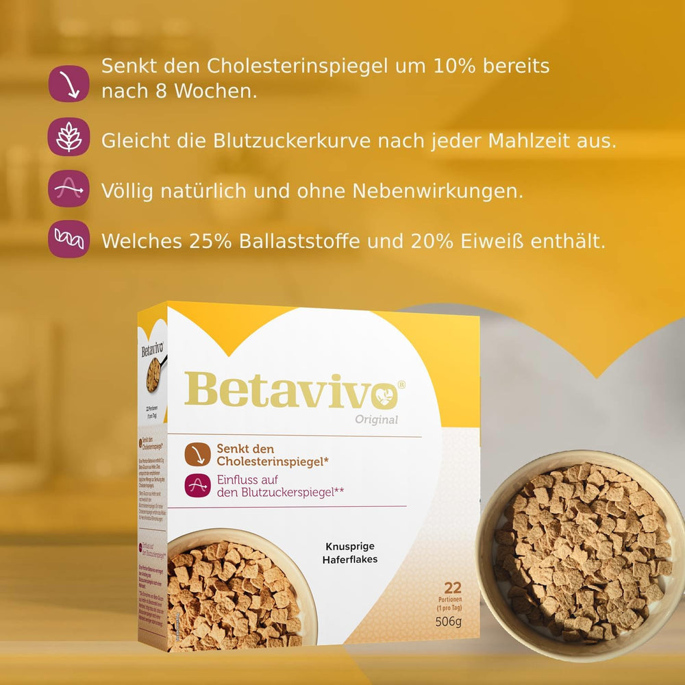 Crunchy Oat Flakes - Obsahuje ovesný beta-glukan pro podporu snížení hladiny cholesterolu a cukru v krvi - 506g