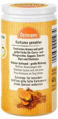 Ostmann Gewürze - Kurkuma gemahlen | Perfektes Gewürz für Curry- und Reisgerichte | Verleiht Gerichte eine goldgelbe Farbe | Přírodní ingredience | 40 g v Der Streudose