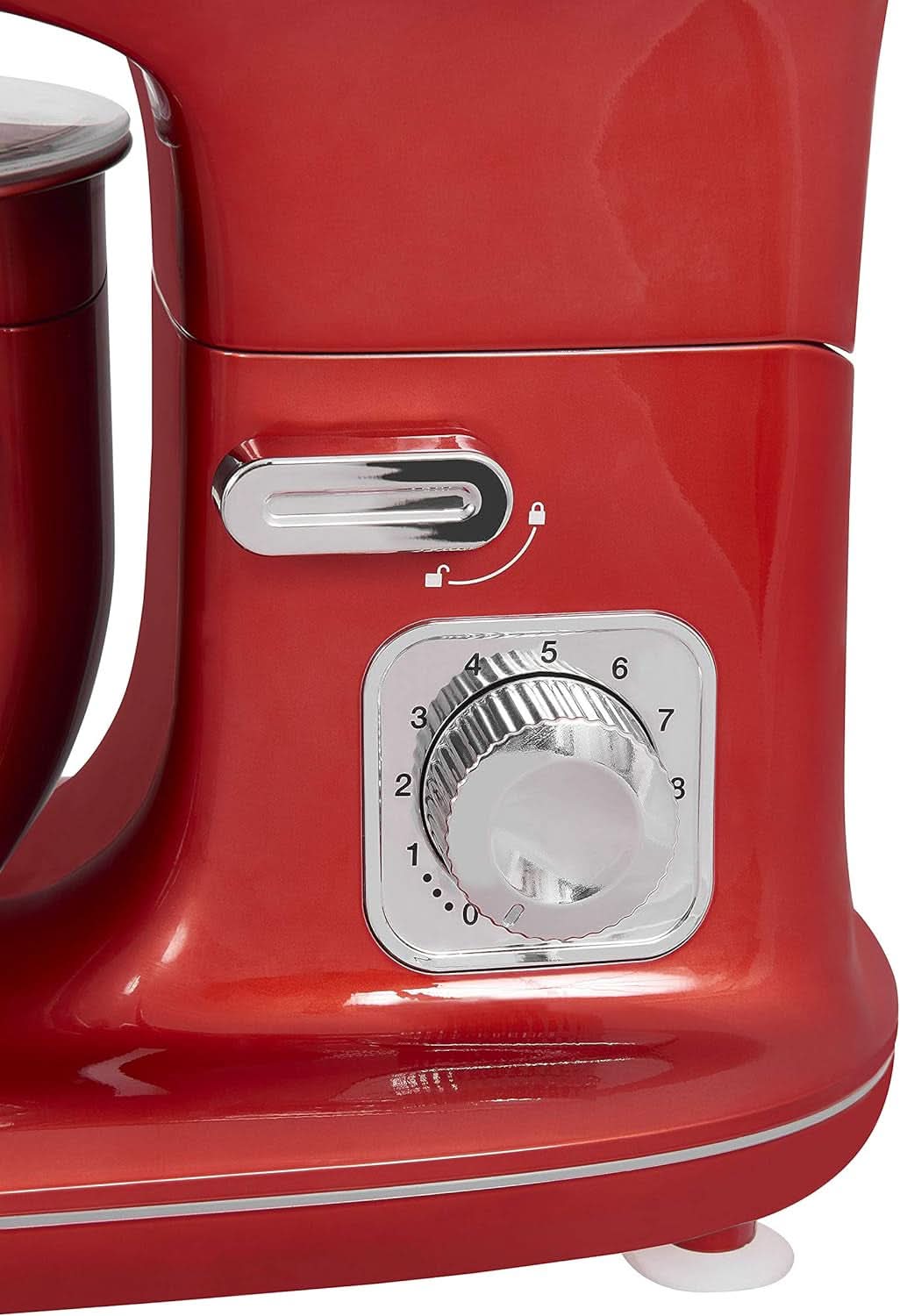 GUTFELS Küchenmaschine KM 8102 Roi | Küchenmaschine |1200 Watt | Schneebesen | Rührhaken | Knethaken | 10 Stufen | Rot | 5 L Schüssel Mama si Copilul Naty Shop