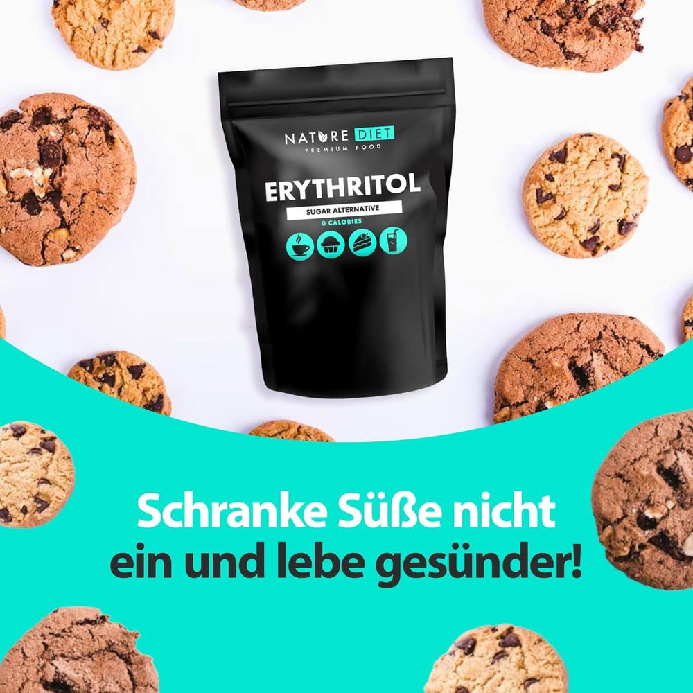 Nature Diet - Erythritol 2 X 1000 G | Přírodní sladidlo | Nula kalorií | Náhradní sladidla Naty Shop