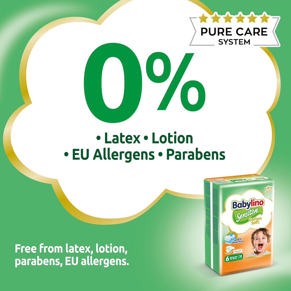 Pleny pro citlivá miminka, velikost 6, extra velké (13-18 kg), 114 plen