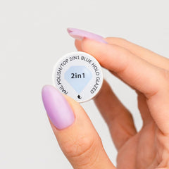 Lak na nehty Semilac Top Classic BLUE HOLO GLAZED 7 ml