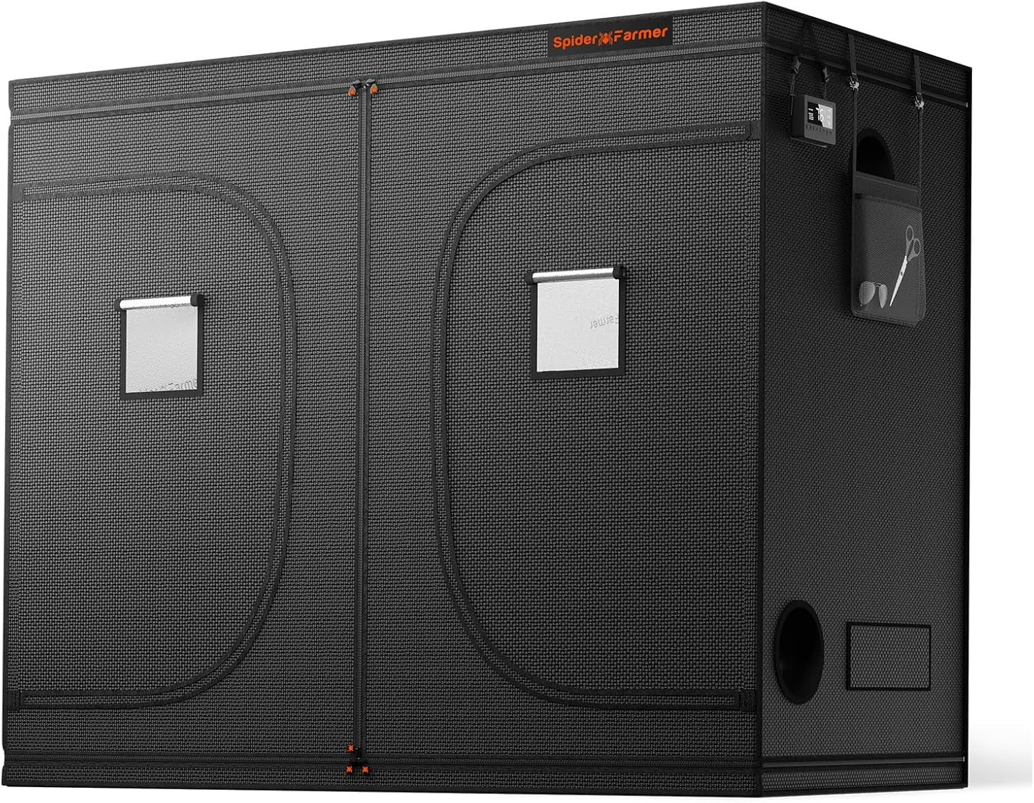 Pěstební stan Spider Farmer Pro 70x140x200cm s rolovacími dveřmi, pozorovacím oknem, odnímatelným podlahovým panelem, tkanina Mylar 2000D, pro vnitřní hydroponii s SF4000, G4500, SE4500