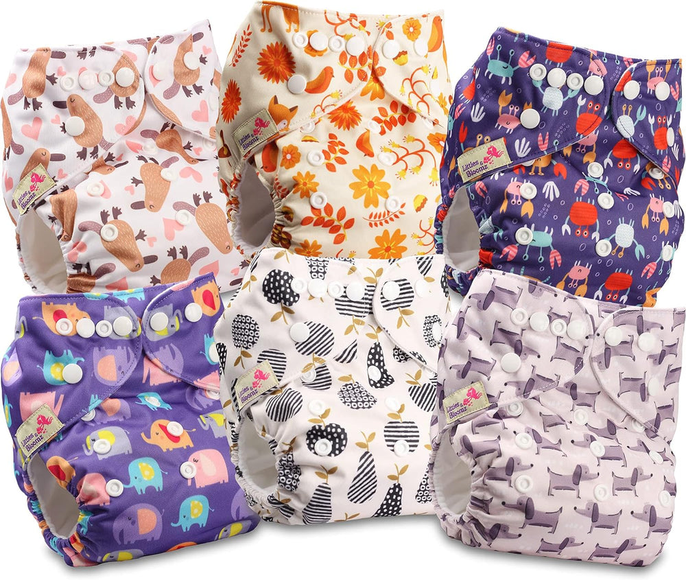 Littles a Bloomz FLP2-0406 Standard Clip opakovaně použitelná plena, 4 plenky