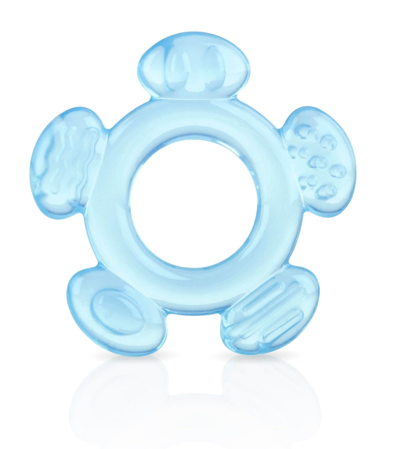 Nuby - Inele de dentiție în 3 etape - 3 inele de dentiție pentru stimularea gingiilor și ameliorarea durerii dentare - Jucărie de dentiție pentru bebeluși - Fără BPA - 3+ luni
