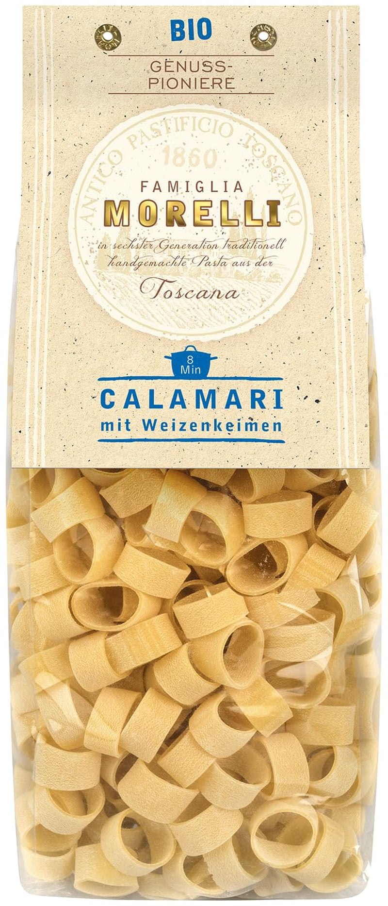 BioGourmet Pappardelle s pšeničnými klíčky - BIO široké těstoviny na dušená jídla a omáčky - s extra živinami | 500 g BIO a Vegan