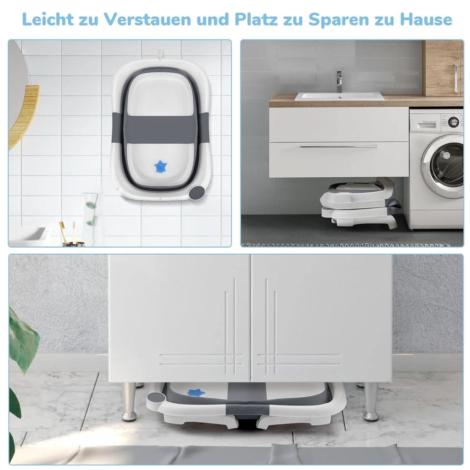 Přenosná a skládací vana DEANIC, vhodná pro 0-6-12 měsíců Matka a dítě Naty Shop