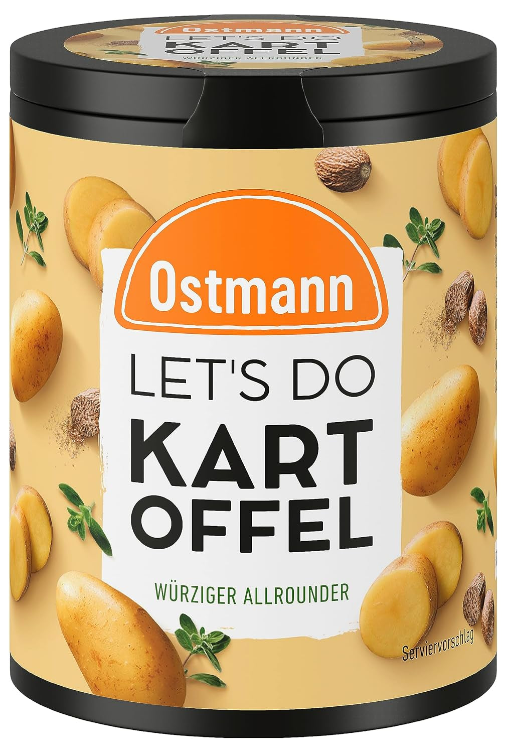 Ostmann Gewürze - Let's Do Fisch Allrounder | Gewürzsalz für Bratfisch, Flammlachs und Meeresfrüchte | Würziger Allrounder s hořčicí, citronem a koprem | 85 g v recyklované tyči Metalldose