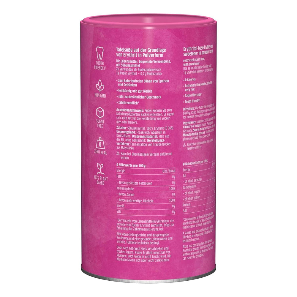 Xucker práškový cukr Erythritol - bezkalorická náhrada cukru, 600 gramů sladidla Naty Shop