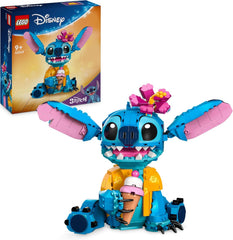LEGO | Disney Stitch Spielzeug - Figur zum Spielen und Sammeln mit Einer Eistüte und Einer decorativeen Blume - Geschenk für Mädchen, Jungen und Lilo & Stitch Filmfans ab 9 Jahren - 43249