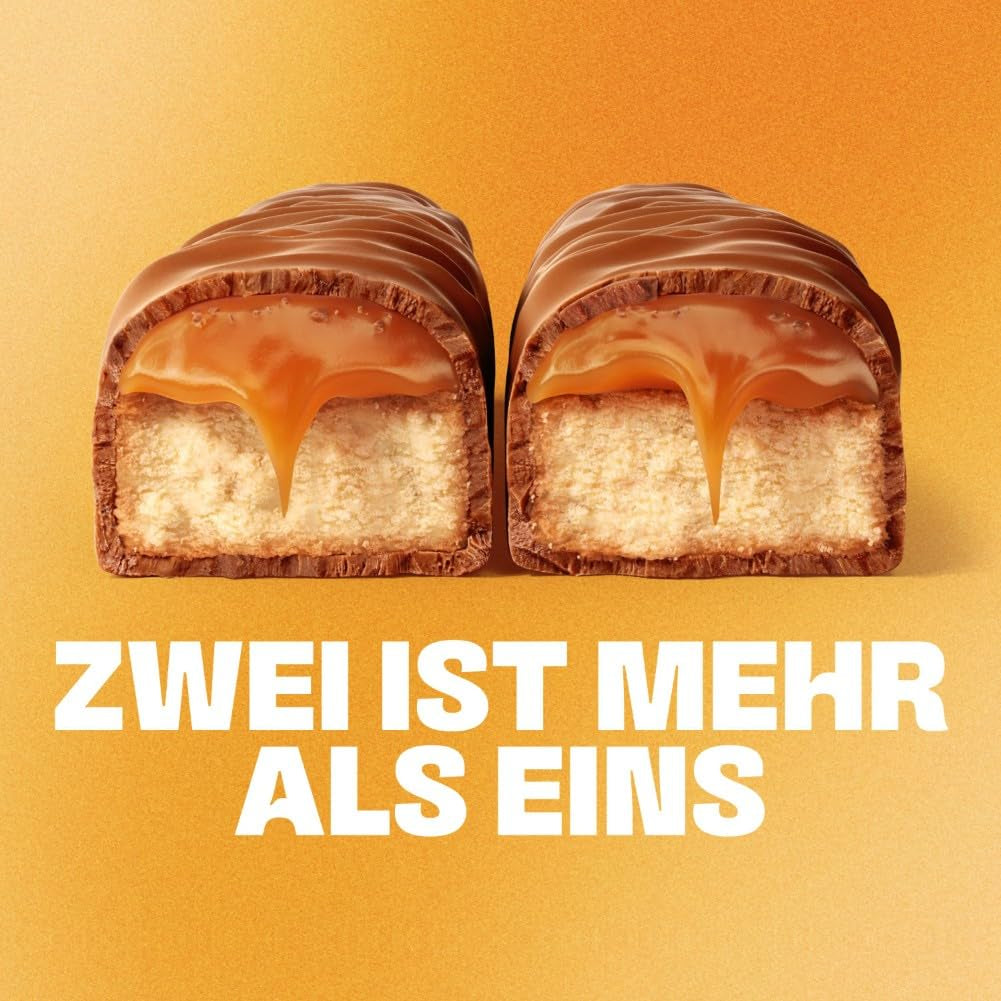 Čokoládové tyčinky Twix se slaným karamelem | Velké balení čokolády | 30 dvojitých tyčinek (30 x 46 g)