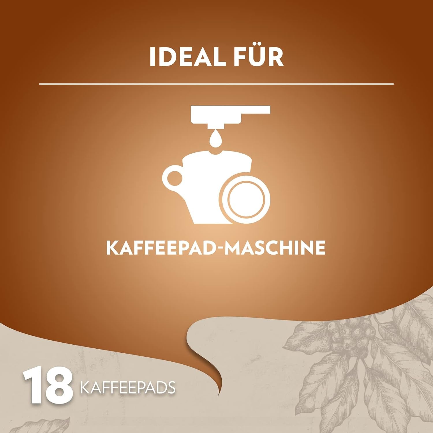 Lavazza Crema E Aroma, cremiger und aromatischer Geschmack, mittlere Röstung,18 Pads