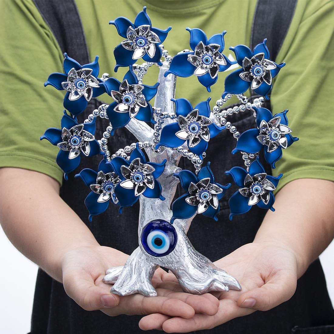 26,7 cm Turc rău ochi copac protecție rău ochi statuie pentru noroc, feng shui decorare copac pentru acasă Statuete si sculpturi Naty Shop