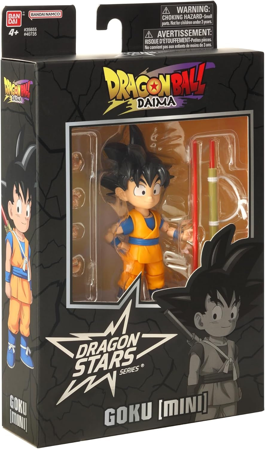 BANDAI - Dragon Ball Daima Kid Goku - Figurka dračí hvězdy 17 cm - Figurka Kid Goku s příslušenstvím - Oficiální licence Dragon Ball - Pohyblivá figurka Mini Goku - Hračka od 4 let - 40735 Akční figurky Naty Shop