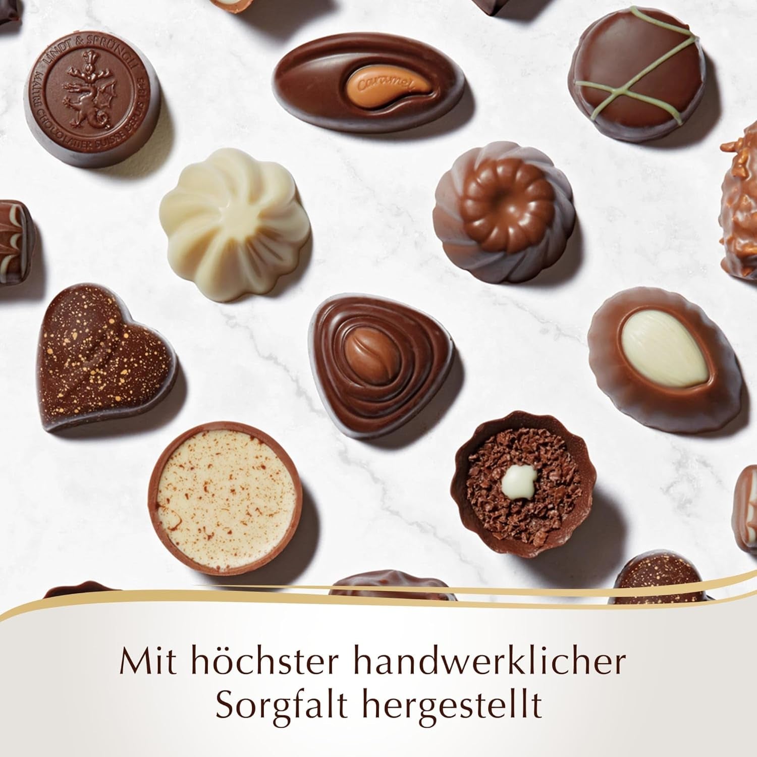 Lindt - pralinky Hochfein, 20 pralinek v 11 lahodných variantách s alkoholem i bez alkoholu, 200 gramů Naty Shop