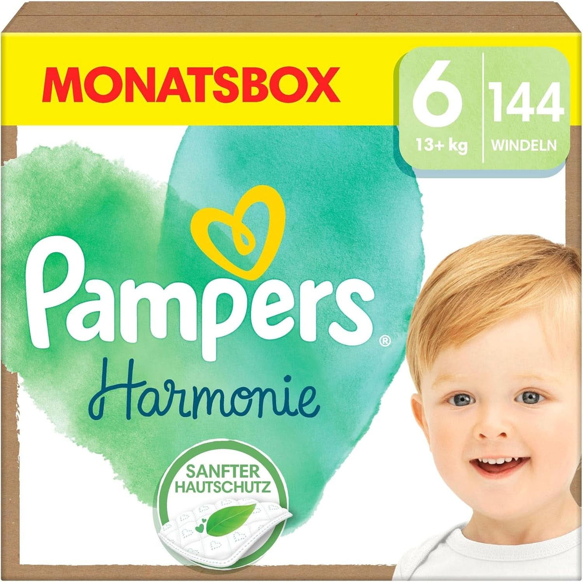 Pampers Scutece pentru copii mărimea 6 (13+Kg) Harmony, 144 bucăți Mama si Copilul Naty Shop