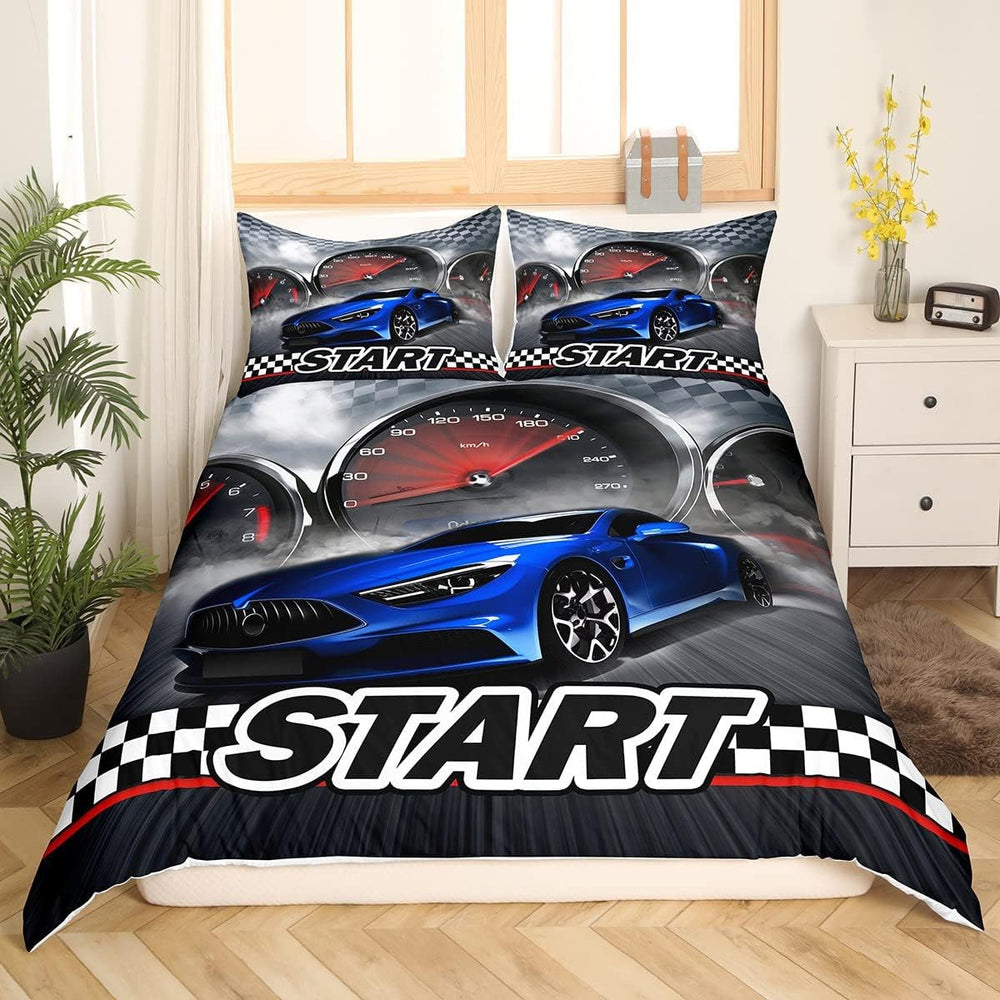 Jungen Cartoon Auto Bedtuchen Set 135X200,Kinder Bau Fahrzeuge Tröster Abdeckung Für Kind Kleinkind Teens,Dinosaurier Bettbezug,Traktor Maschinerie Bagger Bettdecke Abdeckung,Lkw Autos Bedtuchen Naty Shop Multi 5 135*800+