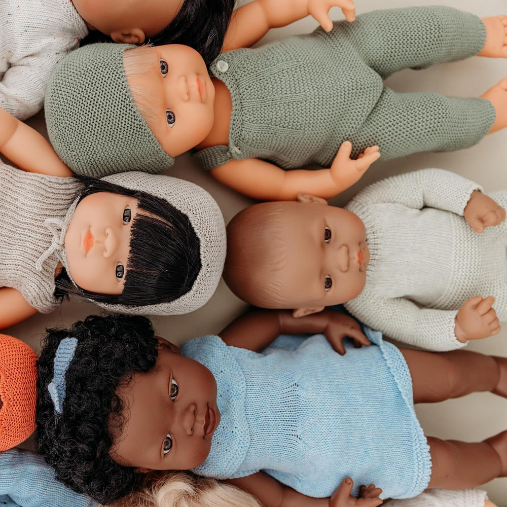 Miniland 31037 - Baby Südamericanischer Junge Tüte - ohne Unterwäsche, 32 cm