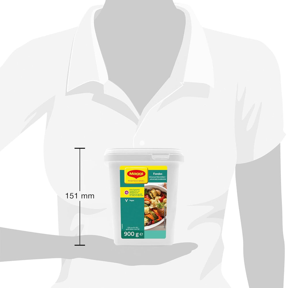 Maggi Professional Fondor Universal-Würzmittel o.k.A., veganské Würzmischung, 1er Pack (1 x 900g Gastro Box)