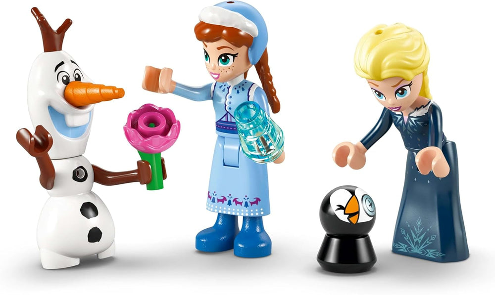 LEGO Ç€ Disney Frozen Arendelle Castle, Hračka princezny s ELSA, mini panenky Anny a Olafa a figurka tučňáka, Fantasy herní sada, dárek pro 5leté dívky 43265 Stavebnice Besuche den LEGO-Store