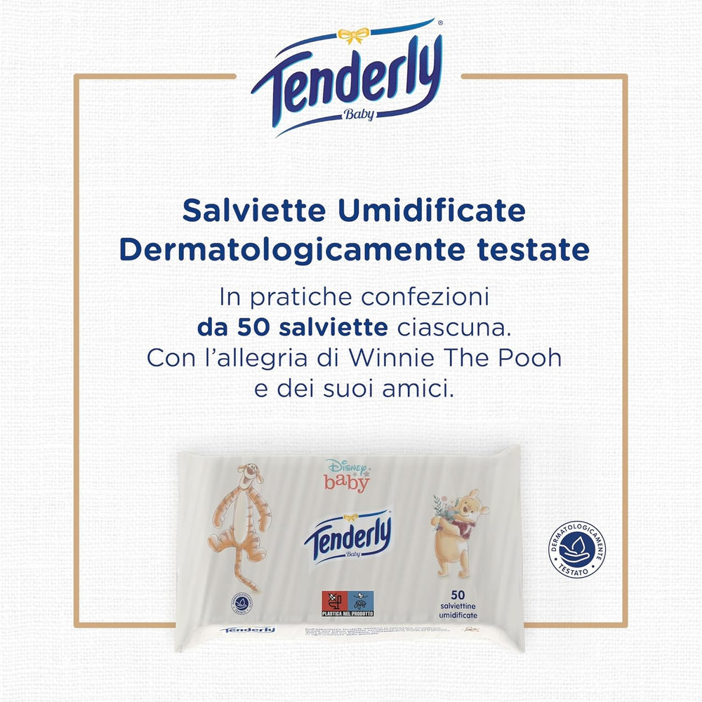 Disney dětské ubrousky, měkké ubrousky, ideální pro každodenní čištění miminka, postavičky Disney, balení 12 kusů, vyrobeno v Itálii, dermatologicky testováno