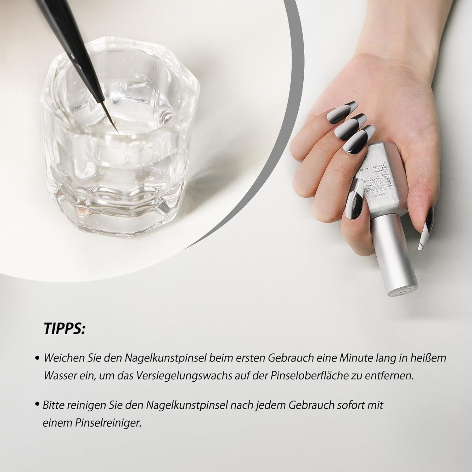 Nagel Pinsel 8 Stück Pinsel Für Gelnägel,Nageldesign Gel Pinsel Dotting Painting Line Pen Für Nagellack Gel Acryl Nagel Pinsel Nailart Kit Acryl Pinsel Fineliner Nägel Selber Machen