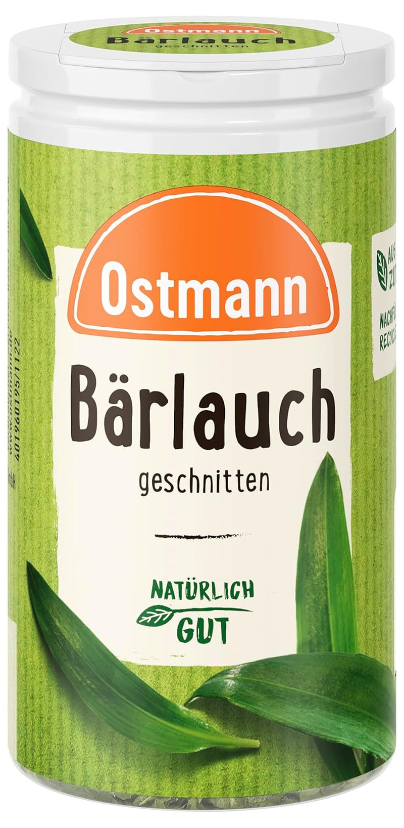 Ostmann Gewürze - Bärlauch geschnitten | Mírnější Knoblauch-Geschmack | Für Ei- oder Reisgerichte sowie Quarkdips | 15 g v Der Streudose