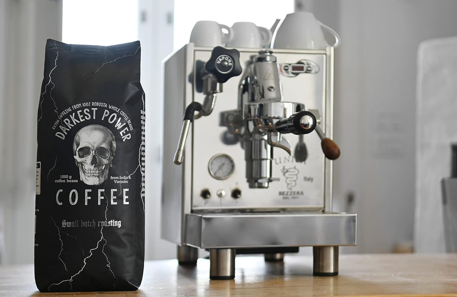 | Kaffeebohnen extra stark | Espresso 100% Robusta | viel Koffein wenig Säure | 1000g ganze Kaffee Bohnen | geeignet für Vollautomat | mit Zufriedenheitsgarantie