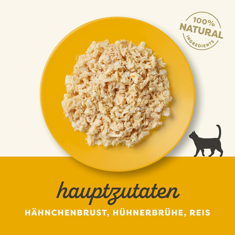 Hrană umedă pentru pisici Applaws 100% naturală, piept de pui în bulion - pachet de 12 pliculețe a câte 70 g