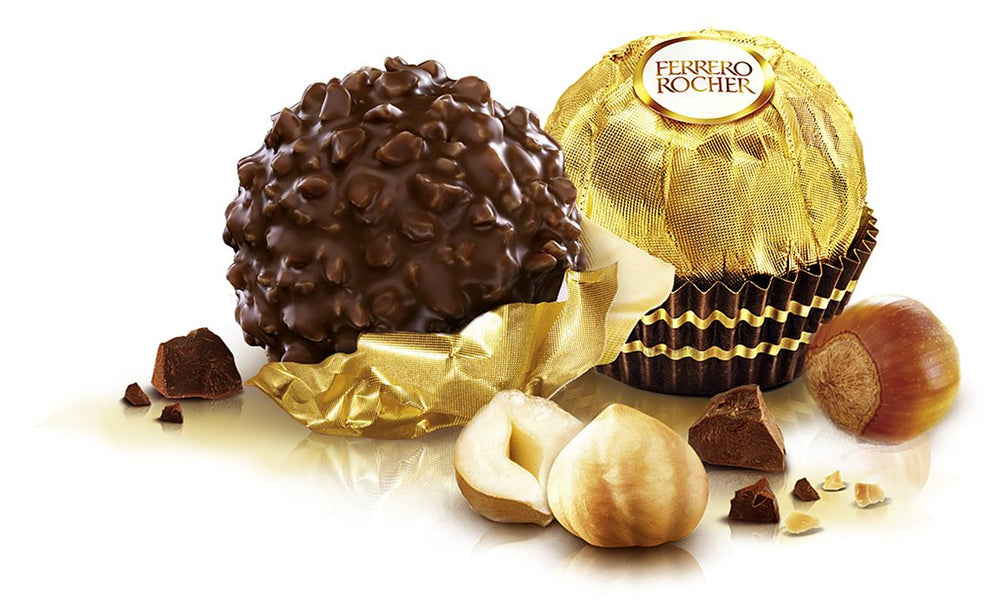 Ferrero Rocher - Specialita křupavých a krémových pralinek z vlašských ořechů - 5 balení po 16 jednotlivých pralinkách