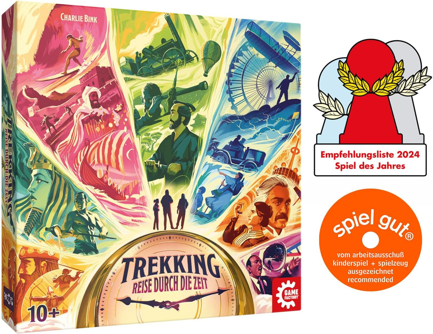 Game Factory 646098 Pěší turistika, Cestování časem, Stolní hra pro 1–4 hráče, Od 10 let, Rodinná hra